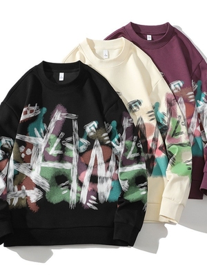 kaufen Männerkleidung, übergroße Sublimations-Sweater gegen Falten. online manufacture