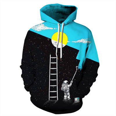 kaufen Personalisiertes Logo Voll Sublimation Hoodies Baumwolle Polyester Hoodie Paar Kleidung online manufacture
