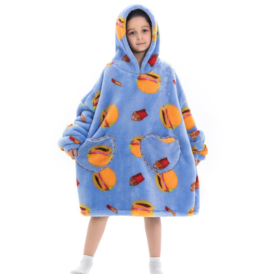 kaufen BSCI Anti-Pilling Tragbare Decken Pyjamas Faul übergroße Pullovers für Kinder online manufacture