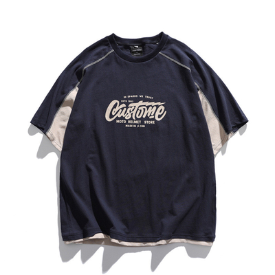 kaufen Druck Logo Baumwolle gewaschen Vintage übergroße grafische Tees Crewneck Cool online manufacture