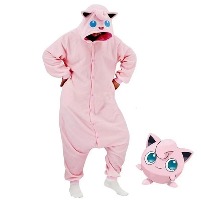kaufen Unisex-Flanell-Stift-Tier-Ein-Piece-Pijama mit Kapuze und Knopf online manufacture