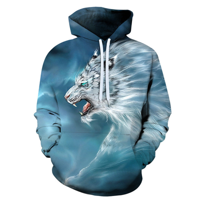 kaufen BSCI Anime Cosplay Kostüm voll sublimierte Kapuzen Hoodies Tierdruck Oversized Kapuzen online manufacture