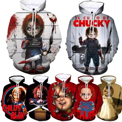 kaufen Chucky Druck Hoodie Männer Horrorfilm 3D Druck Hoodies online manufacture