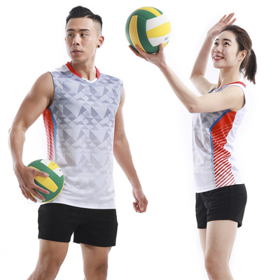kaufen Druck Badminton Uniform Anzug für Männer und Frauen Ärmellose Volleyball Uniform Schweiß absorbierende Sportbekleidung online manufacture