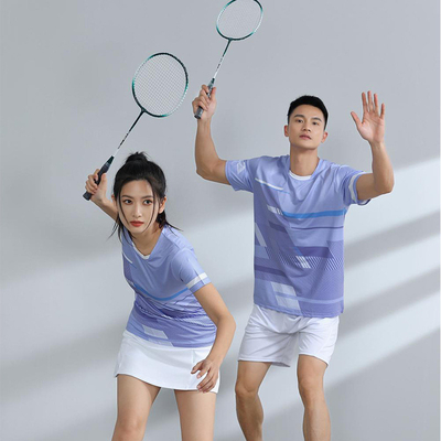 kaufen Sportanzug Badminton-Trainingsanzug für Frauen und Männer Volldruck-T-Shirts online manufacture