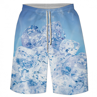 kaufen Custom Logo Sommer Sand Beach Blank 100% Polyester Designer inspiriert Eis gedruckte Herren Shorts mit Taschen online manufacture