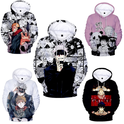 3D-Druck-Anime-Kostüm-Sublimierte Hoodies