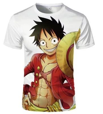 Zeichentrickfilm 3D-Druck Sublimations-Shirt Modisches Anime-T-Shirt für Männer