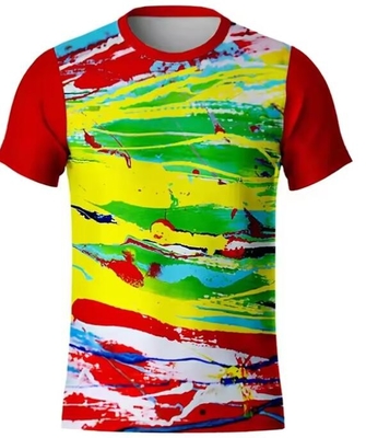 Custom Logo O-Neck Sublimation gedruckte T-Shirts