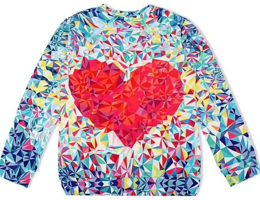 Custom Design All Over Druck Jugend Sublimation Sweatshirt 100% Polyester Pullover