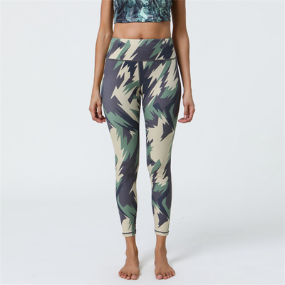 Sportliche Yogapantalonen Hohe Taille Strumpfhosen Butt-Lifting Yoga Leggings Druck Frauen Fitness Leggings