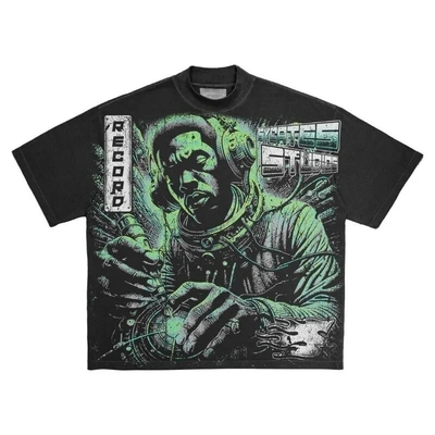 Graphische T-Shirts für Männer S - 4XL Cool Leichtgewicht Fitted Printed Design T-Shirts Natur